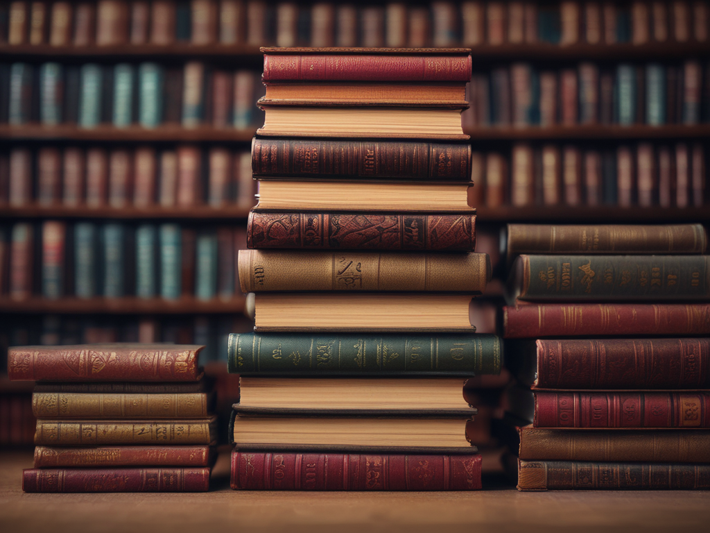 stack of books full of bookish content